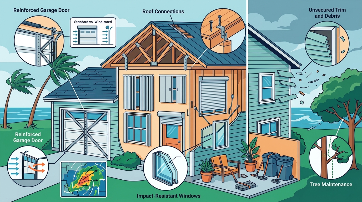Common Mistakes Coastal Homeowners Make When Preparing for Wind
