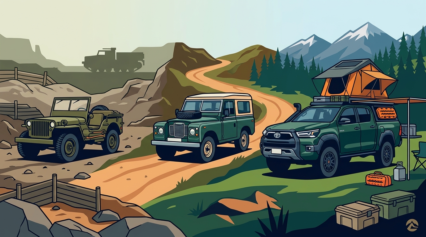 The Evolution of 4x4: From Military Roots to Modern Overlanding