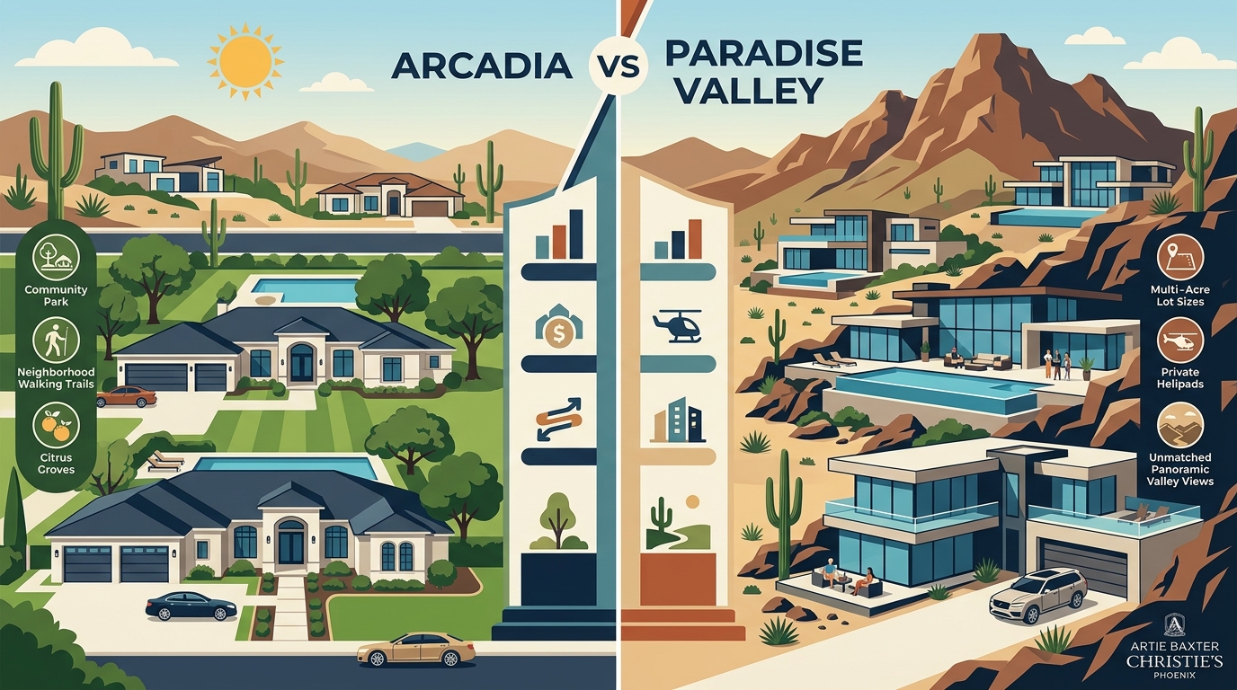 Arcadia vs Paradise Valley: Luxury Real Estate Comparison