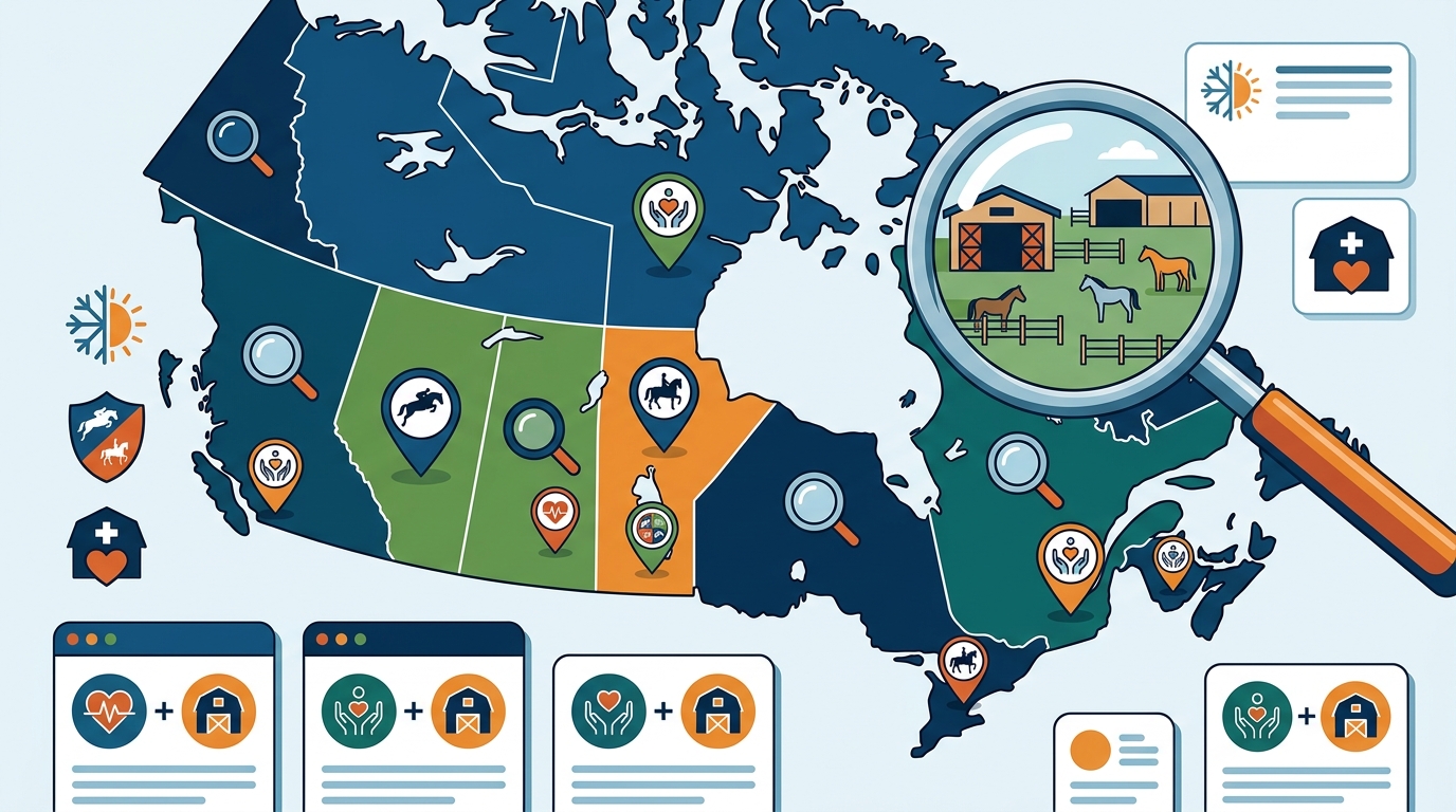 How to Search Canadian Stables and Equestrian Services