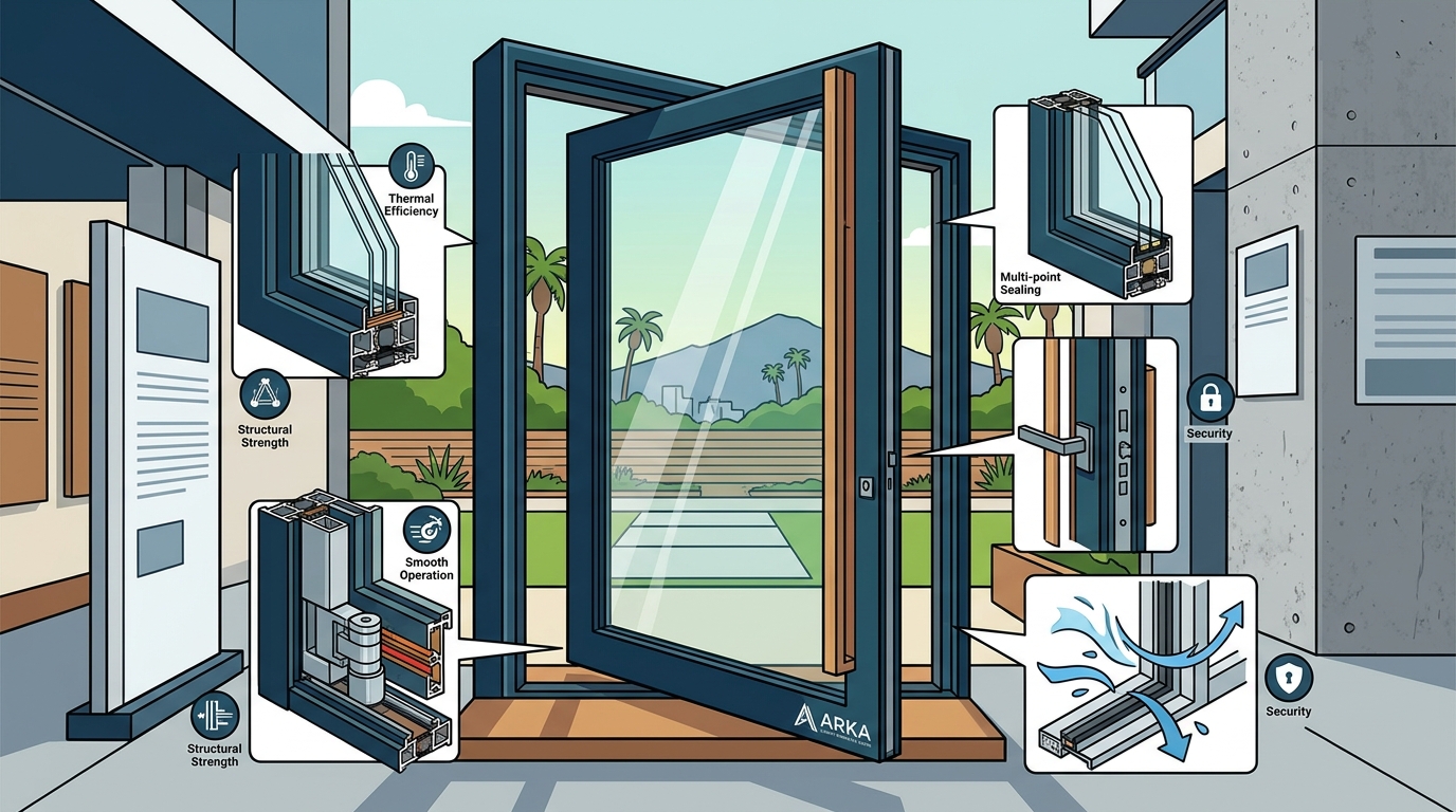 Essential Features for Luxury Pivot Doors in LA Showrooms