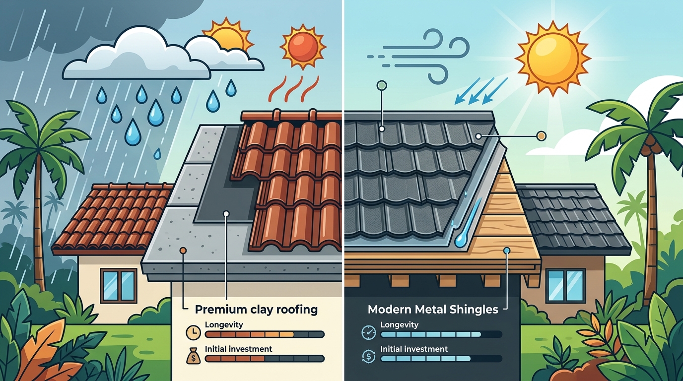 Clay Tiles vs Metal Shingles: Which Roofing Material Wins?