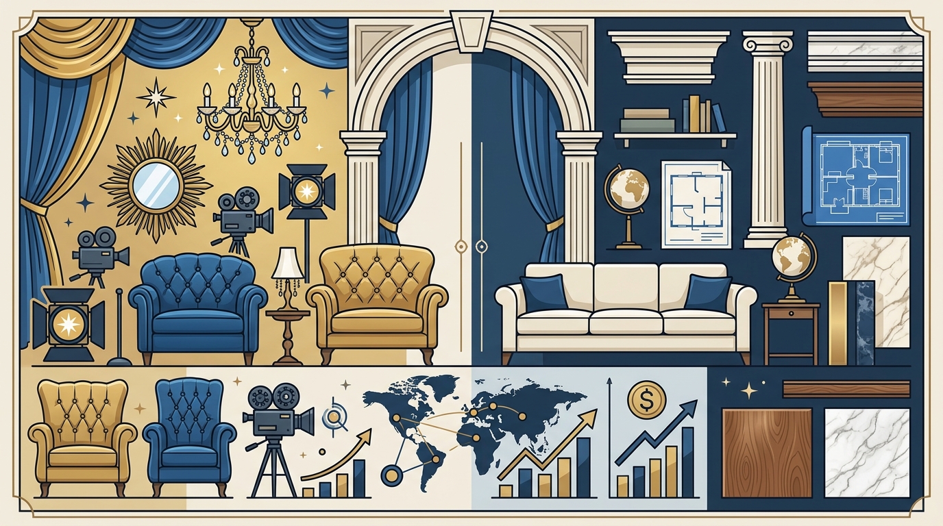 Hollywood Glamour vs American Elegance: Luxury Design Myths