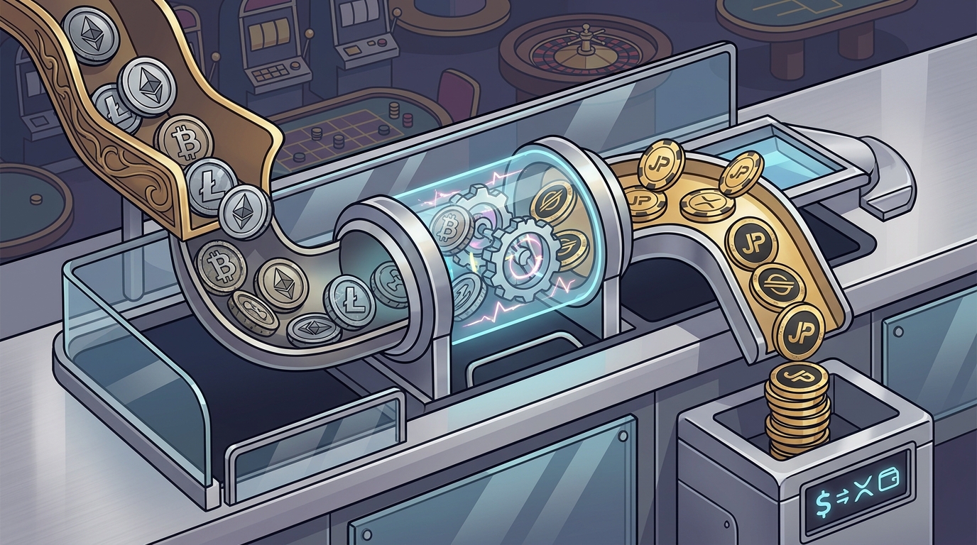 How to Use Jackpotter's Built-in Token Swap for Crypto Deposits
