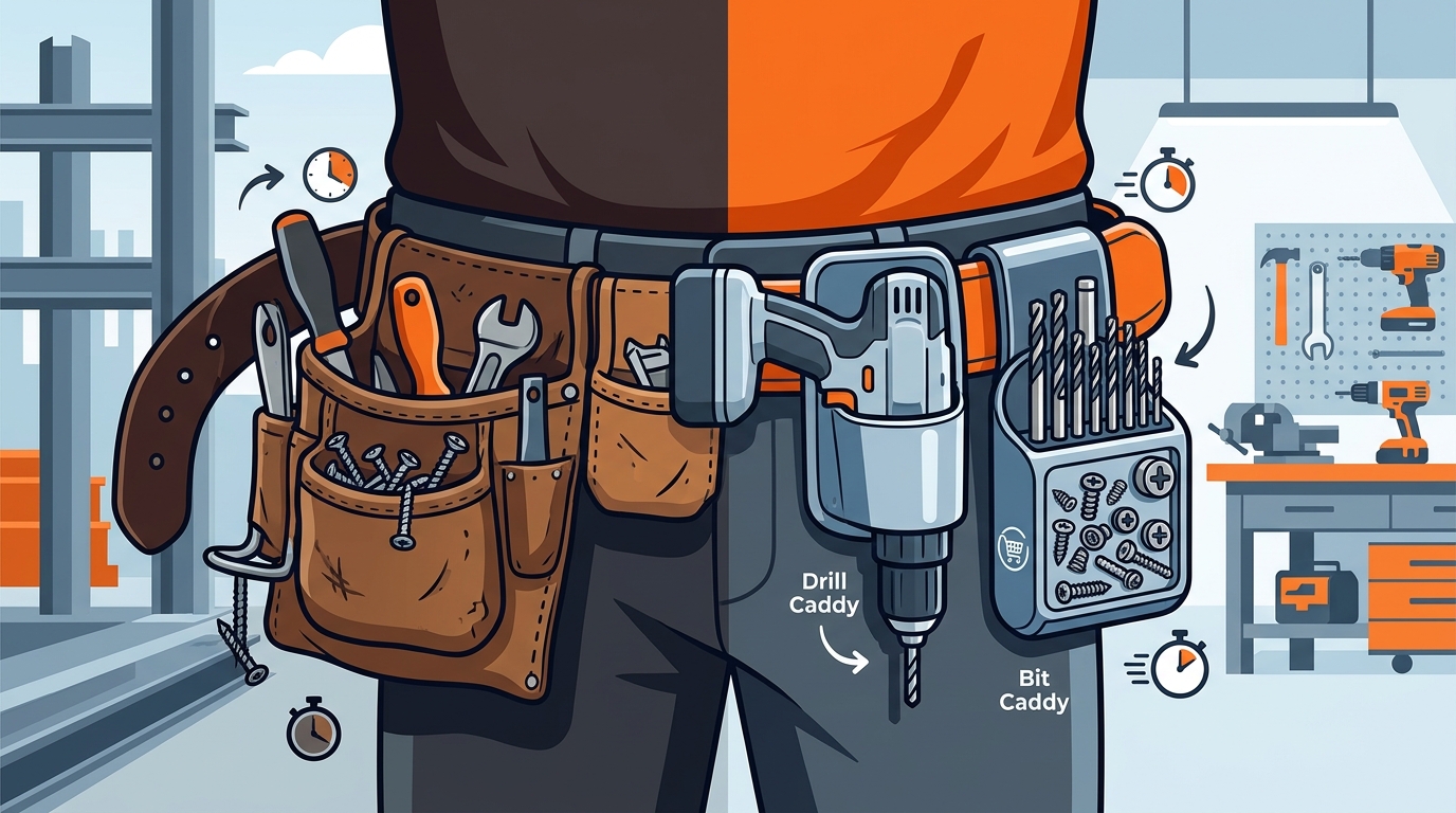 Drill Caddy vs Bit Caddy: The Ultimate Wearable Tool Organizer