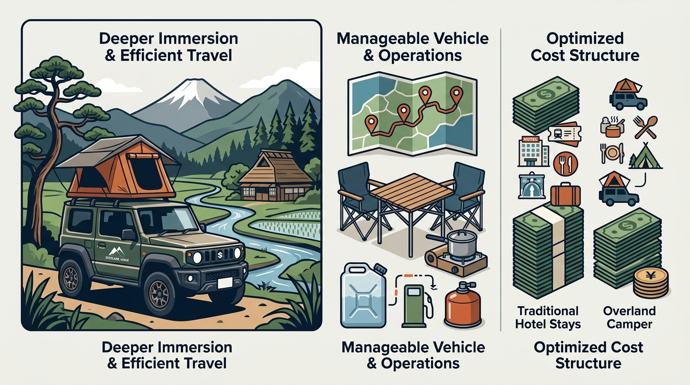 Tangible Benefits of a 3–5 Day Overland Trip in Japan