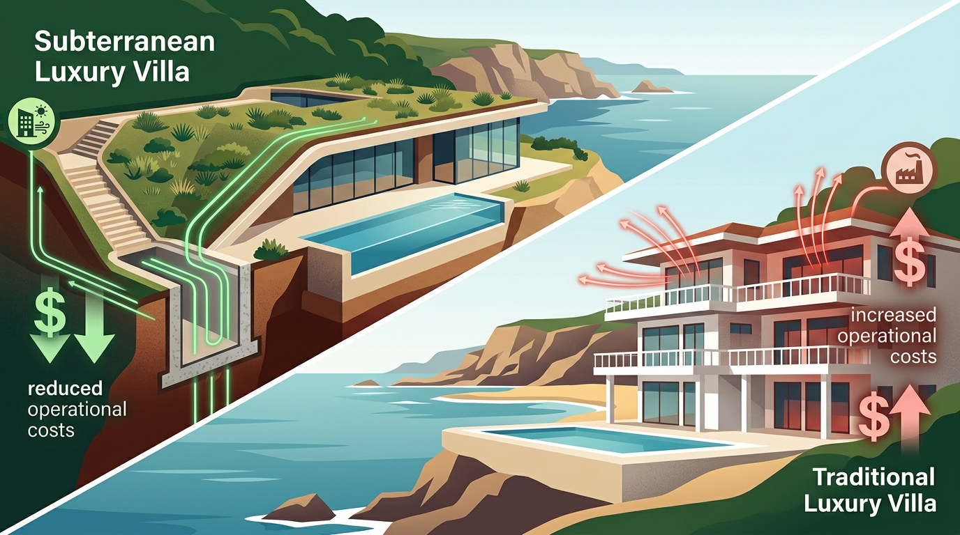 Subterranean vs Traditional Luxury Villas: Coastal Cost-Benefit