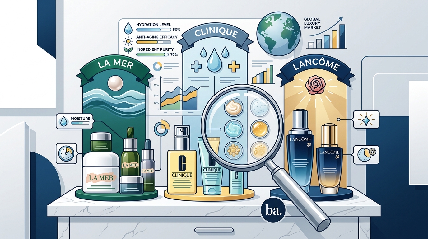 La Mer vs. Clinique vs. Lancôme: Luxury Skincare Comparison