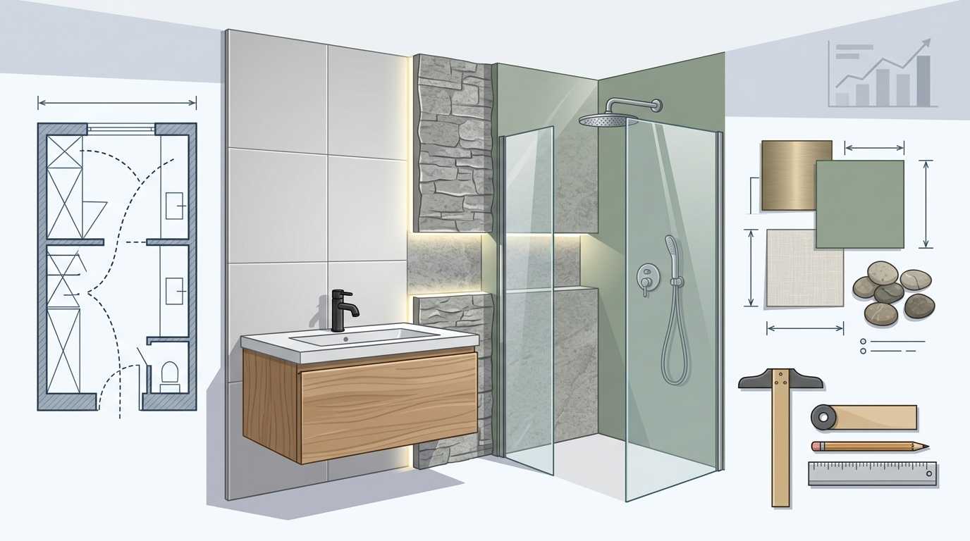 Small Bathroom Design Trends for Central Valley Homes in 2024