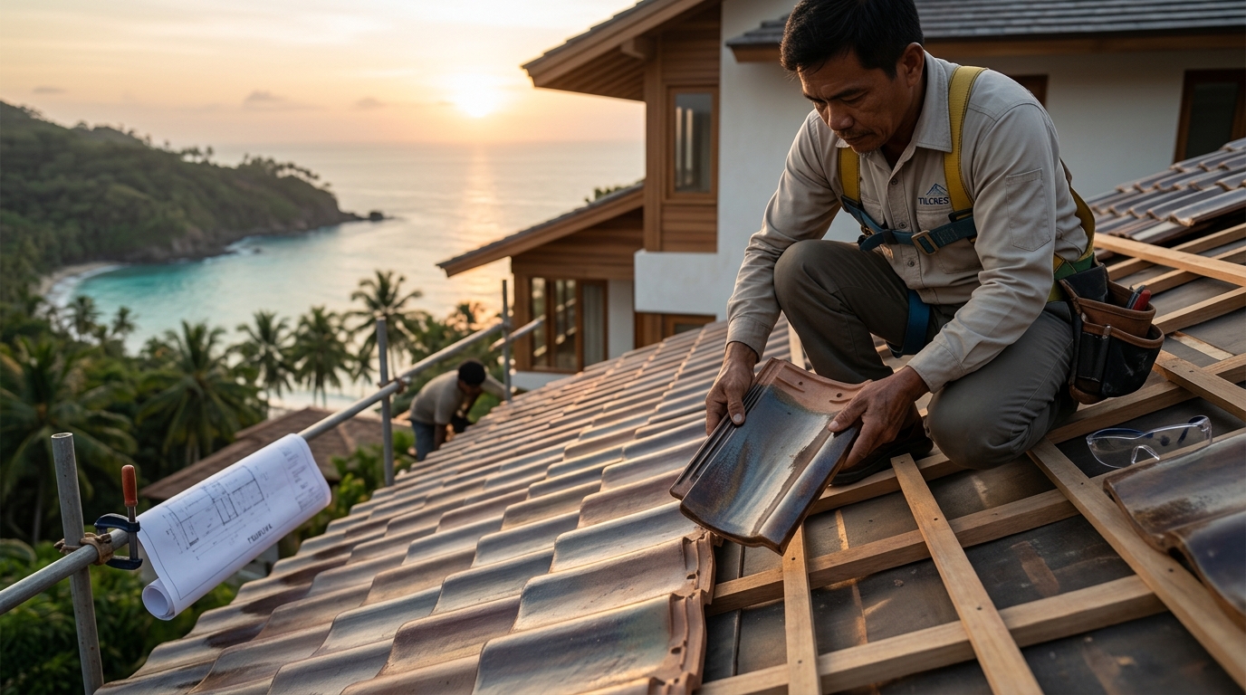 Installing Tsuruya Clay Roof Tiles for Coastal Philippine Homes