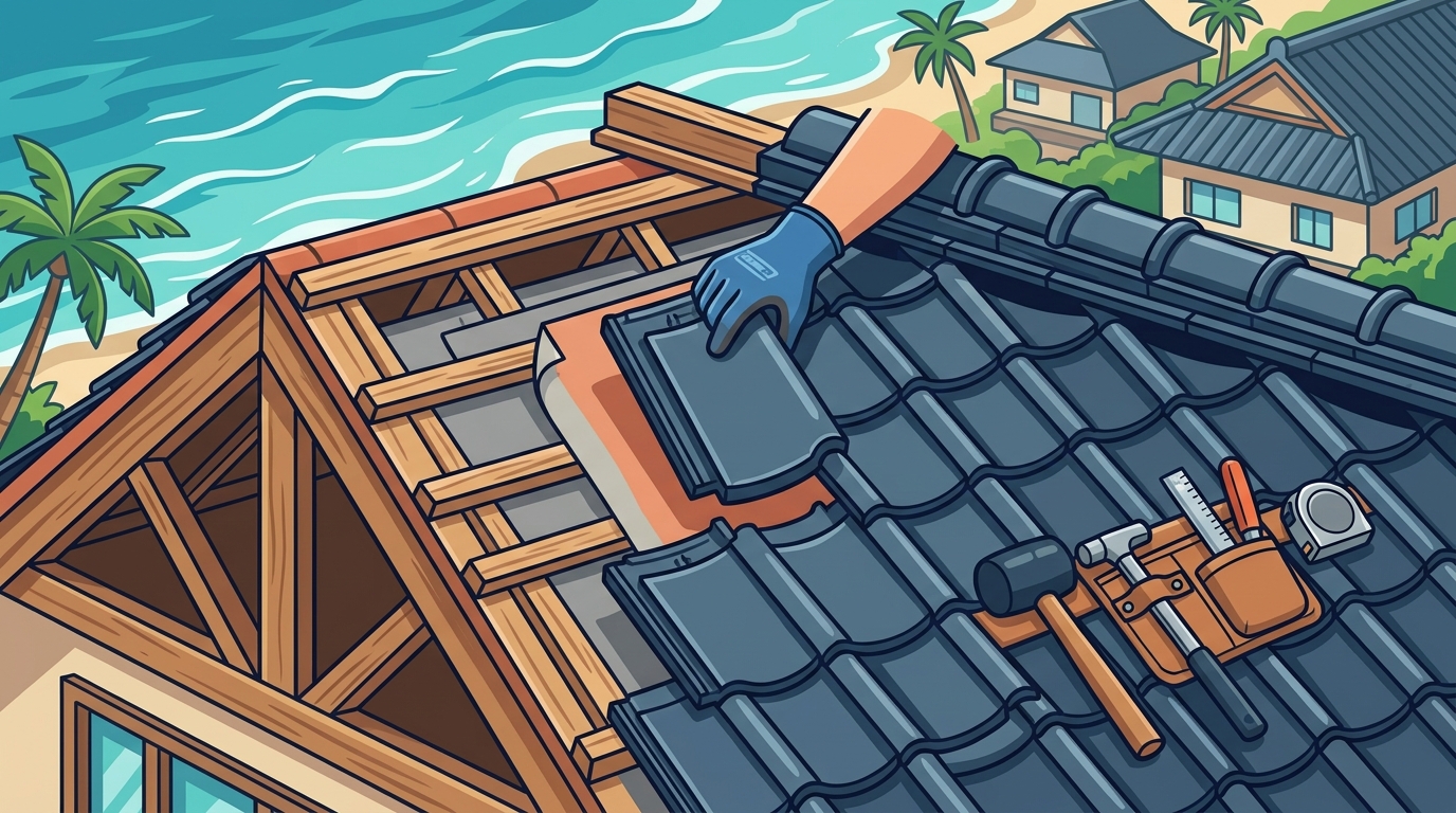 Installing Tsuruya Clay Roof Tiles for Coastal Philippine Homes