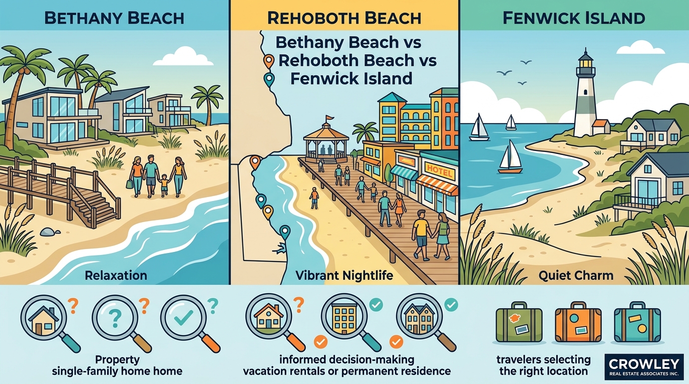 Bethany vs Rehoboth vs Fenwick: Delaware Beach Comparison