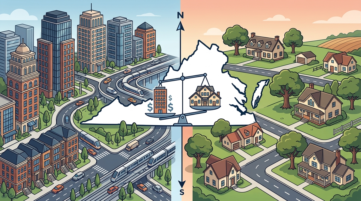 Comparing Real Estate Markets: Northern vs. Southern Virginia