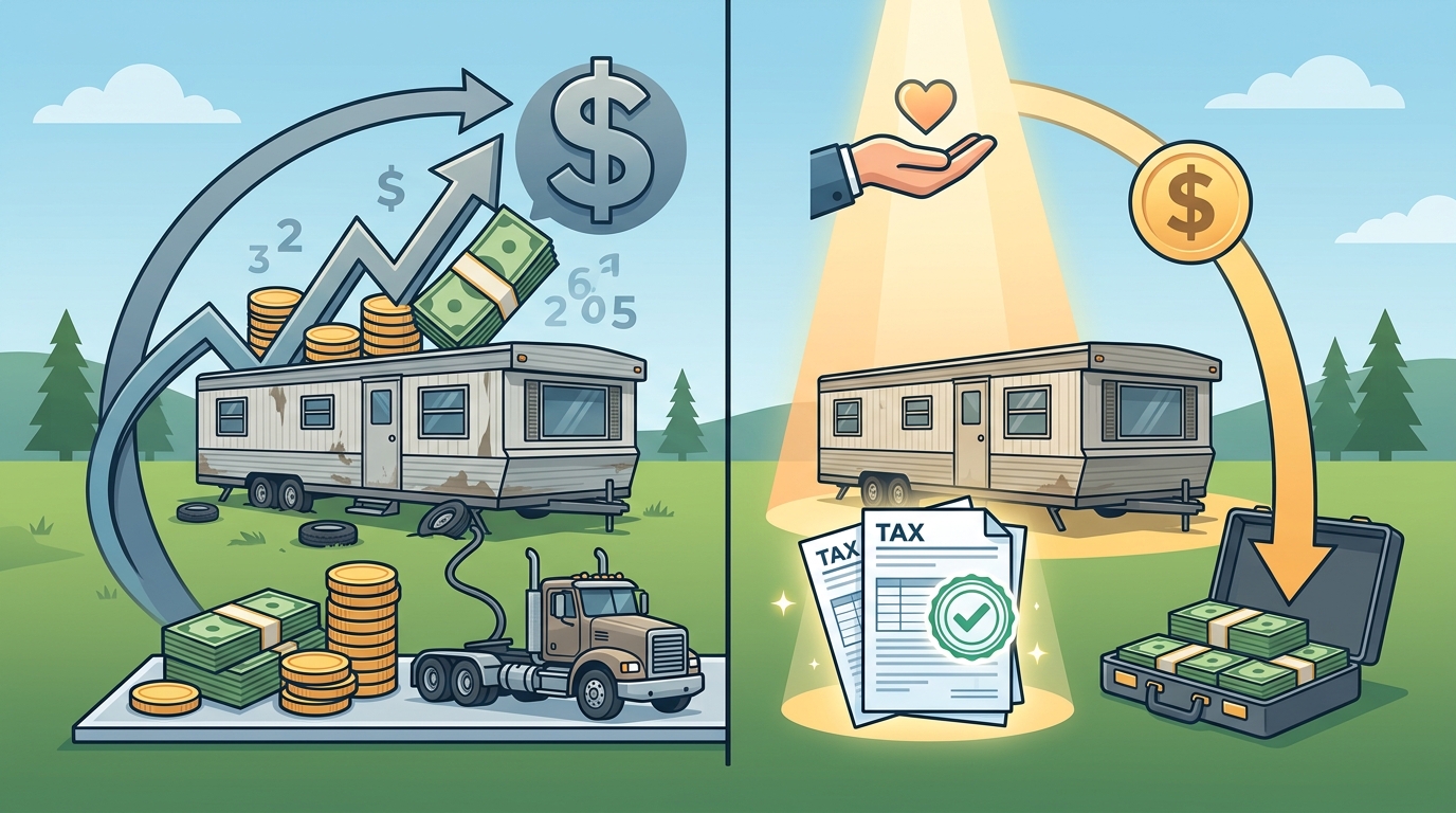 Mobile Home Removal vs. Donation: Cost & Financial Benefits