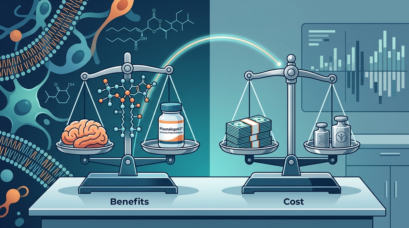 Cost-Benefit Analysis of Plasmalogen Supplements for Brain