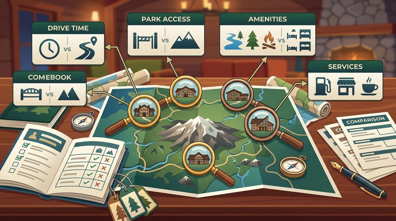 Mount Rainier Gateway Lodges: Access Points & Features Compared