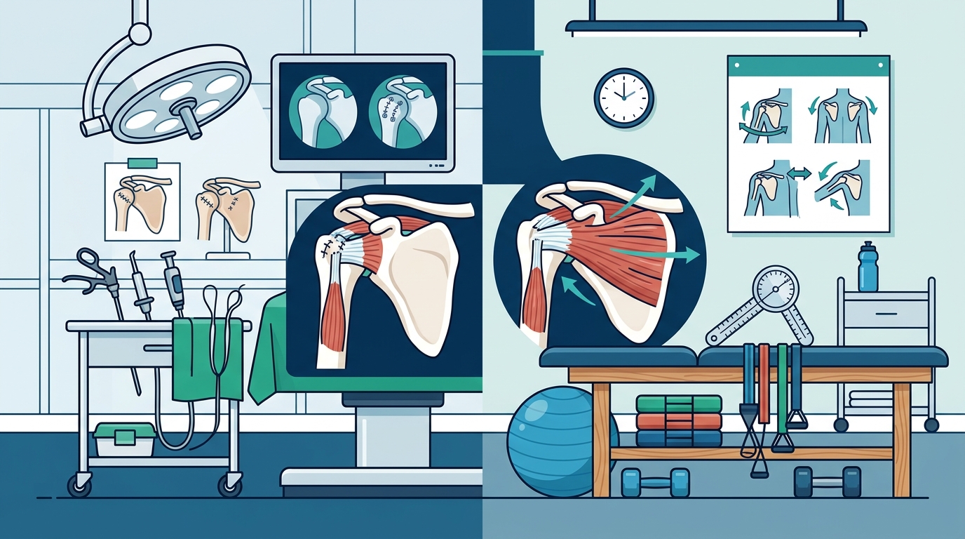 Surgery vs. Physical Therapy for Rotator Cuff Tears