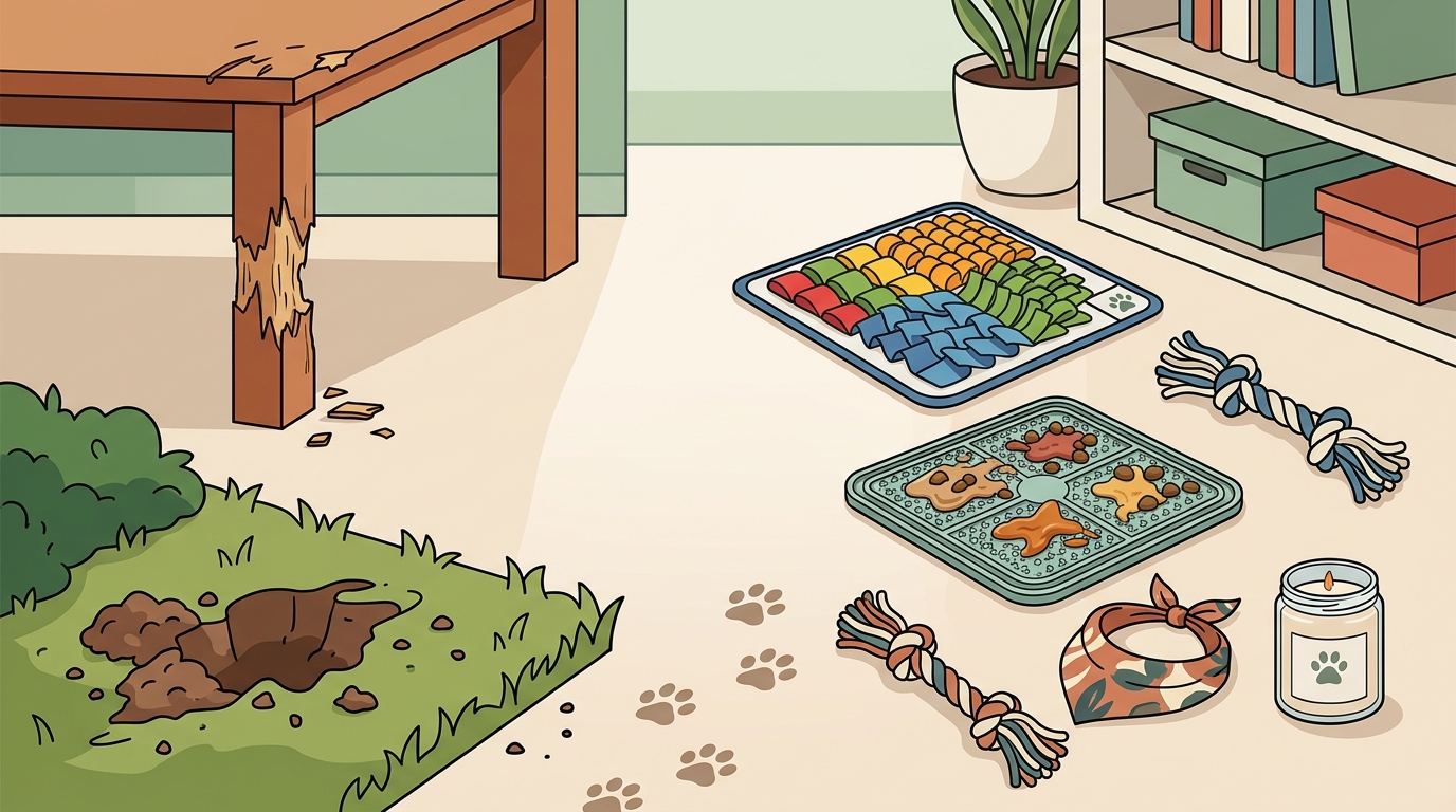 Stop Dog Destructive Behavior: Enrichment & Puzzle Guide