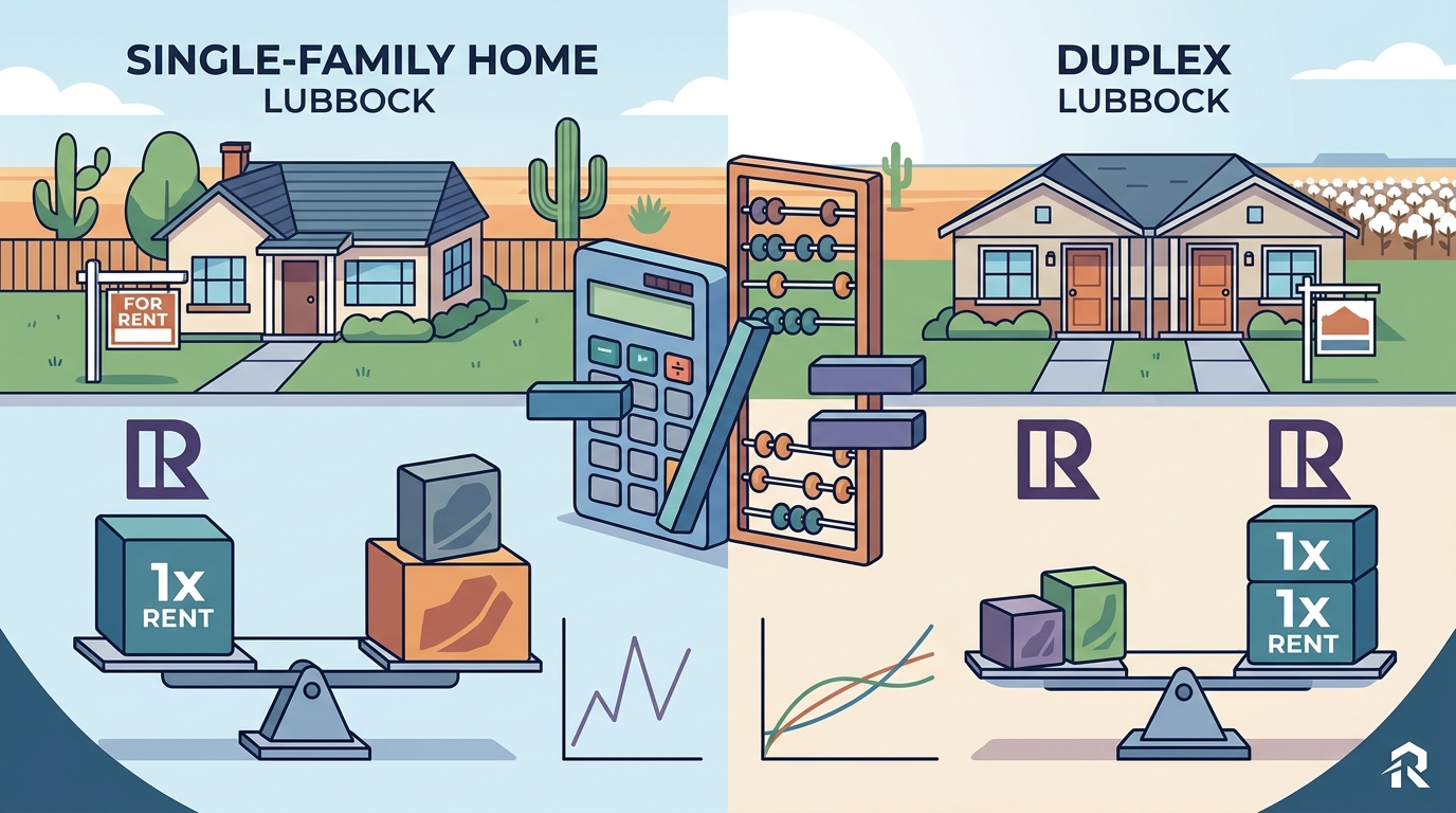 Duplex vs Single-Family Home in Lubbock: Investment Criteria