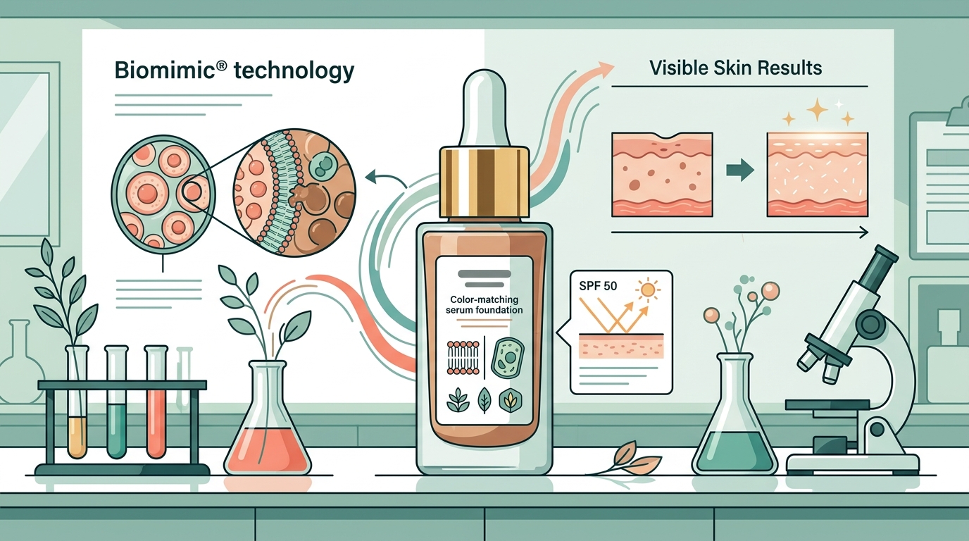 Visible Skin Results: Biomimic Foundation Science & Benefits