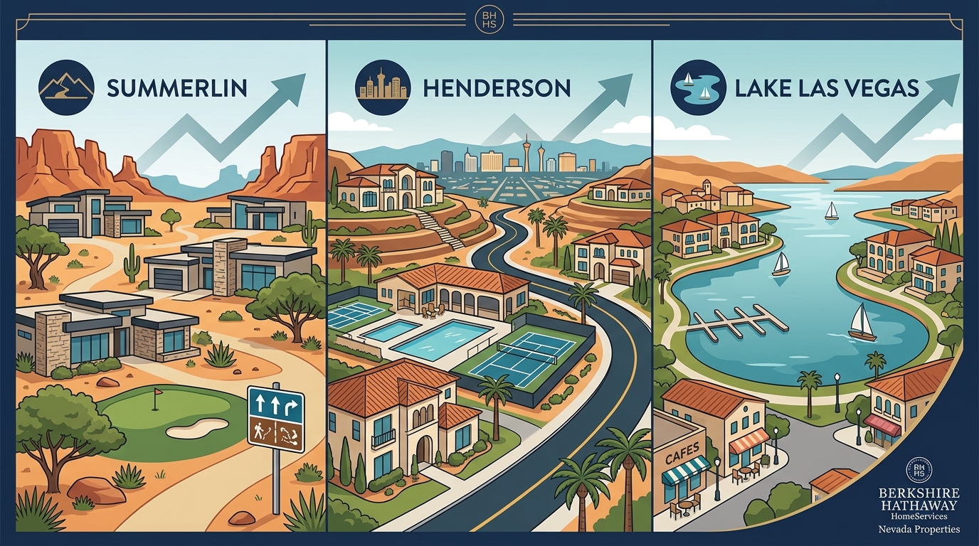 Summerlin vs Henderson vs Lake Las Vegas: $1M+ Home Guide