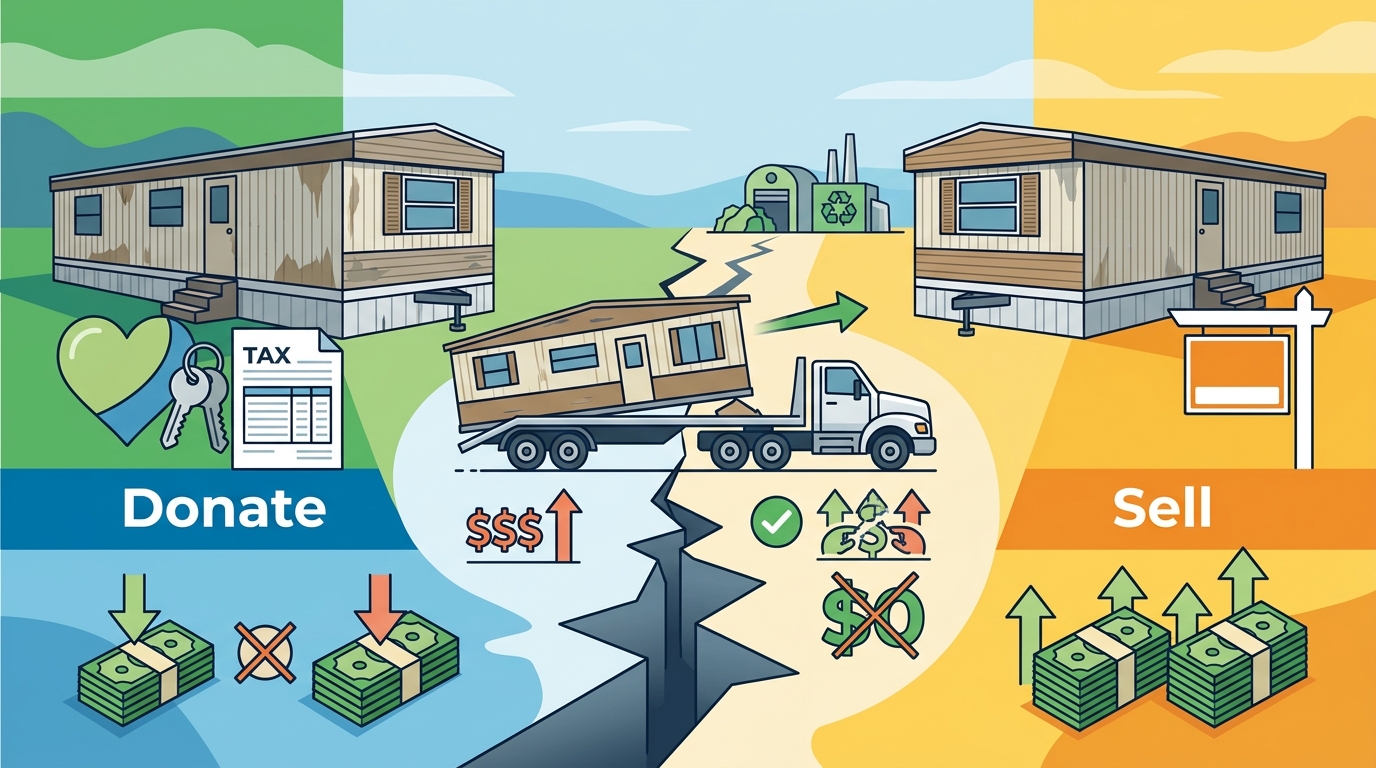 Donate vs. Sell Your Mobile Home: Which Option Saves More?