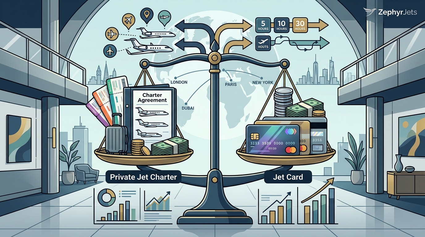 Private Jet Charter vs Jet Card: Which Saves More Money?
