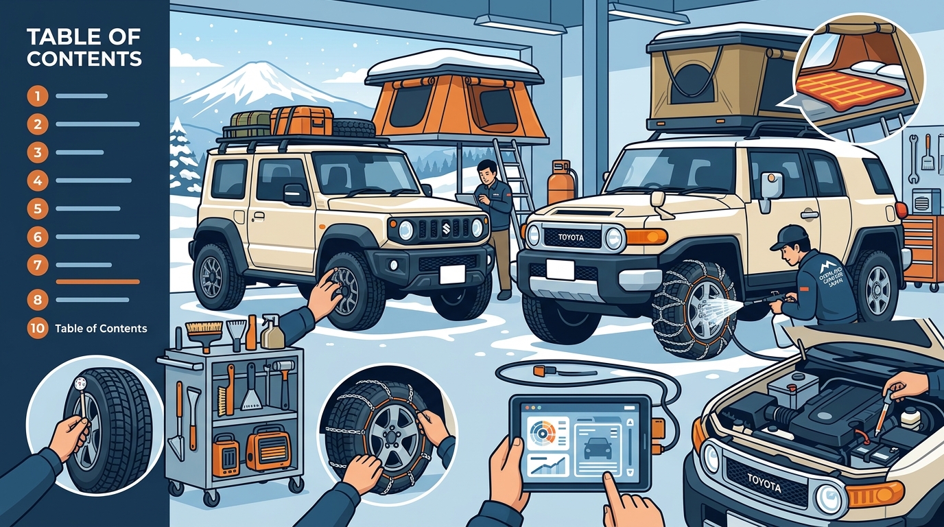 How Overland Campers Japan Prepares Winter-Ready Vehicles