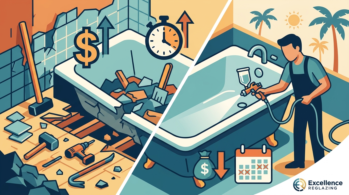 Bathtub Reglazing vs Replacement: Real-World Cost & Time Savings