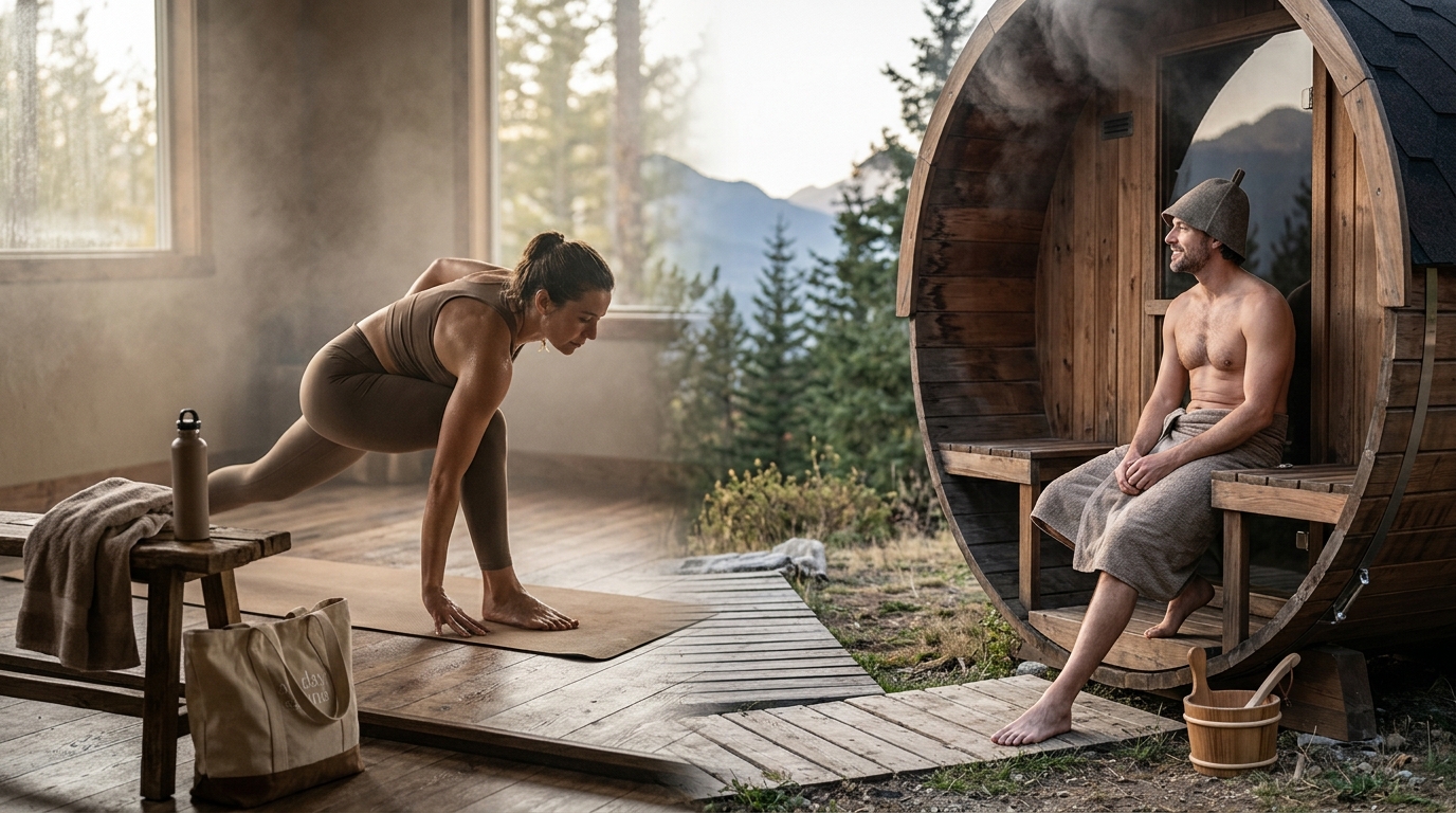 Hot Yoga vs. Sauna: Recovery, Heat, and Health Benefits
