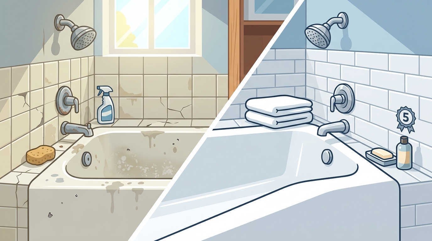 Before and After Bathtub Reglazing: Real Transformations