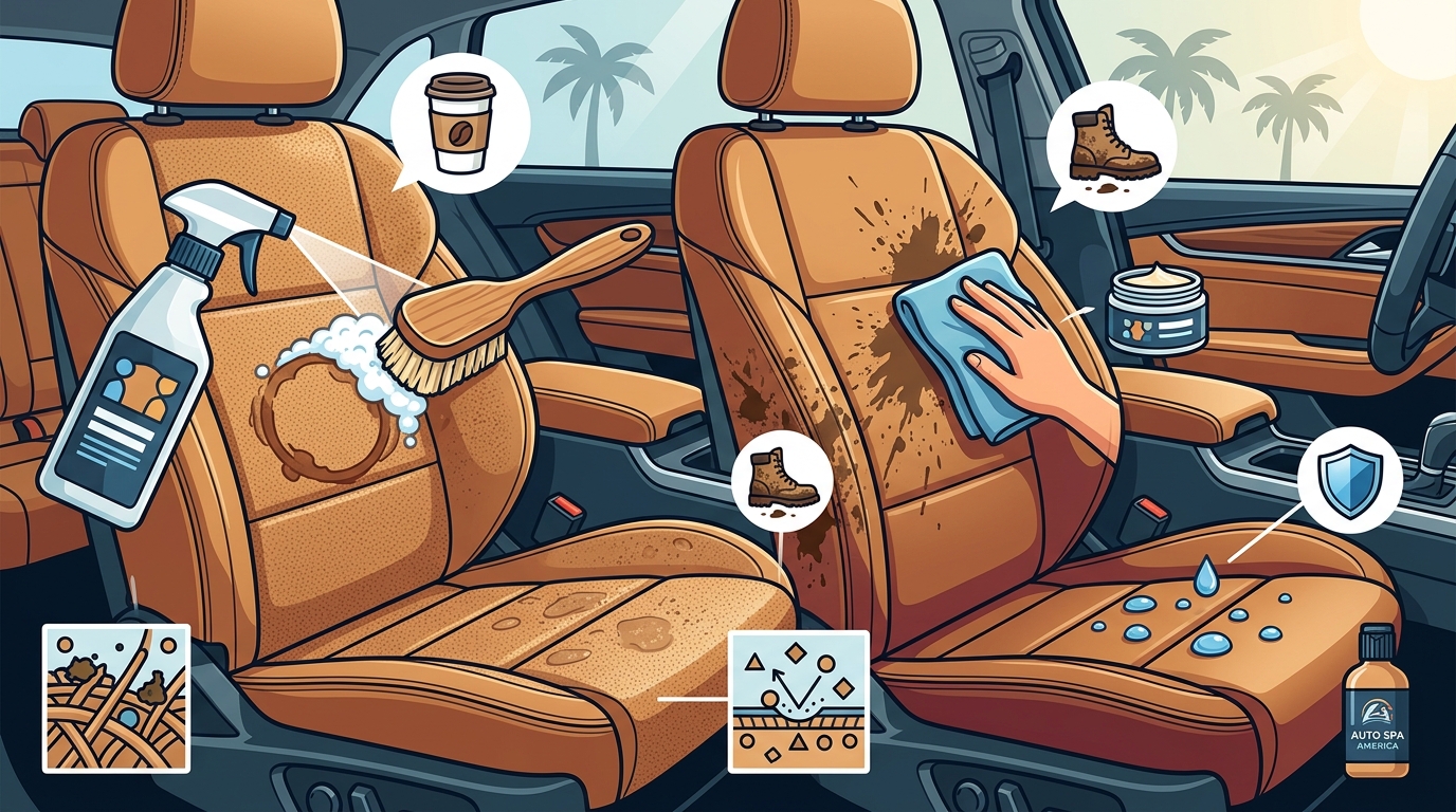 Step-by-Step Leather Seat Stain Removal Guide for Tampa Car