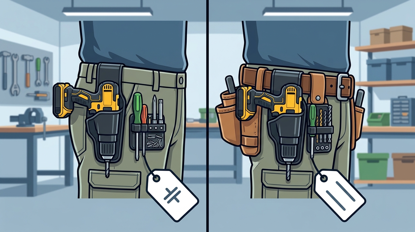 Drill Holster Pricing: Direct Pants vs. Belt-Mounted Options