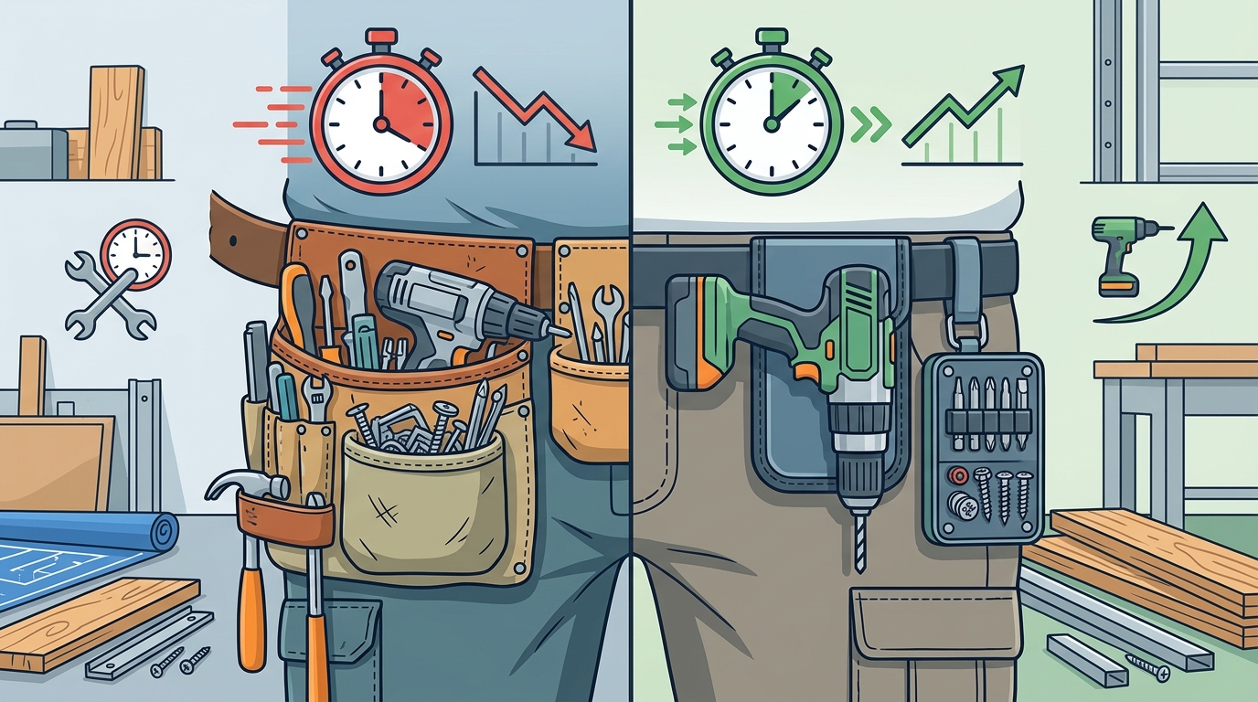 Drill Caddy vs. Traditional Tool Belts: Which Saves More Time?
