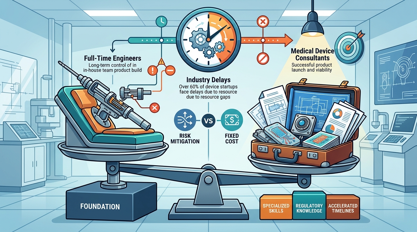 Medical Device Consultants vs. Full-Time Engineers: A Strategic