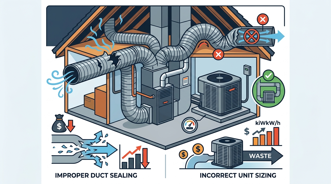 Common HVAC Installation Mistakes That Waste Energy and Money
