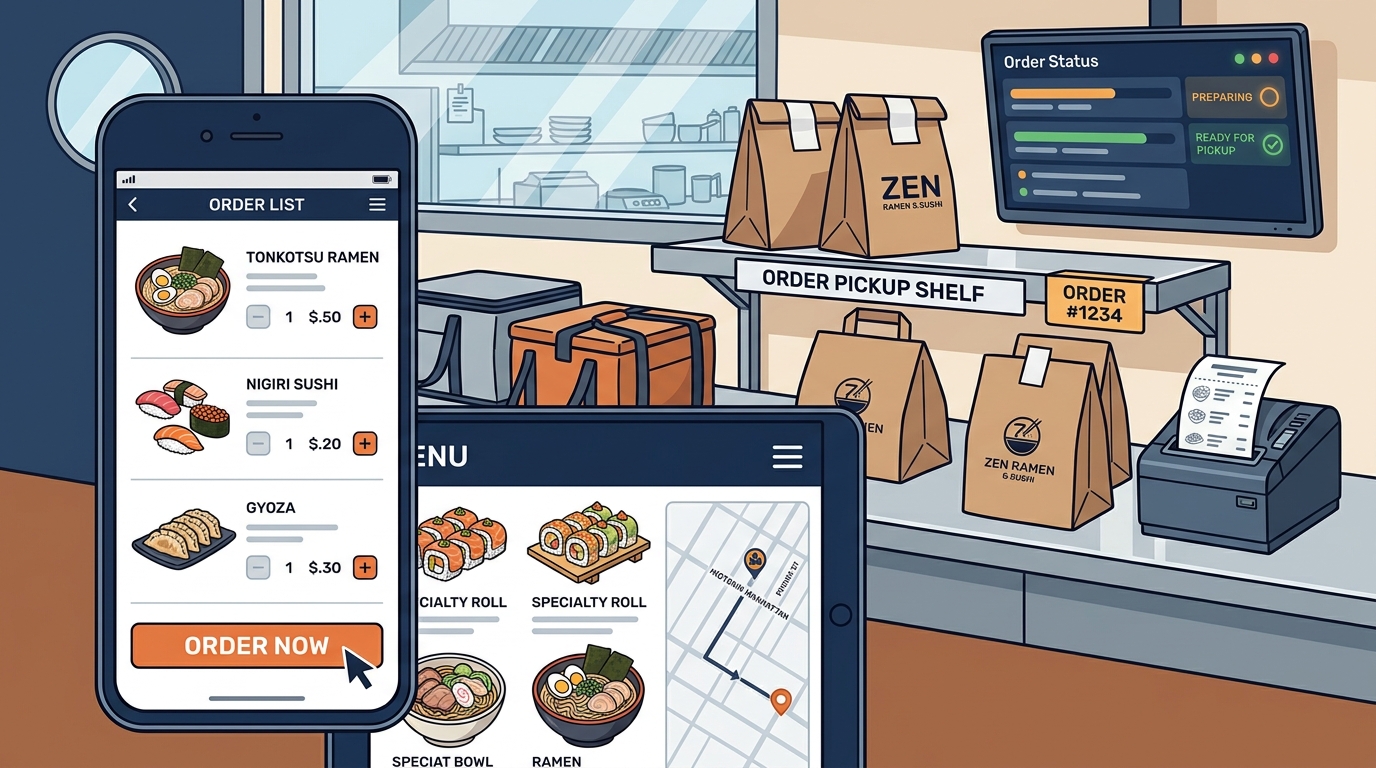 Essential Online Ordering Features for Zen Ramen & Sushi Takeout