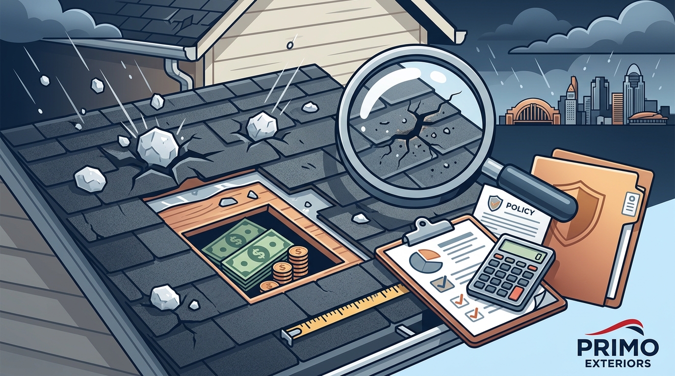 Cincinnati Hail Damage Roof Repair Costs & Insurance Value