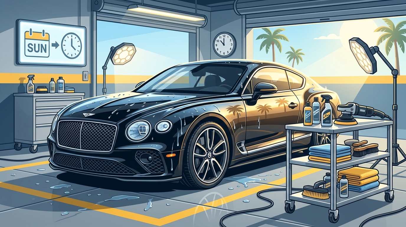 Sunday Auto Detailing in Tampa: Hours, Booking & Services