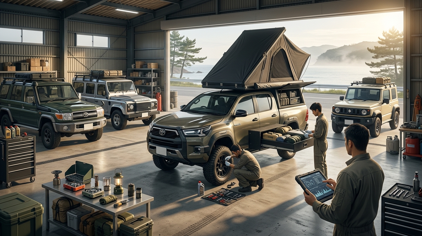 Overland Campers Japan Fukuoka 4x4 Fleet Maintenance & Sourcing