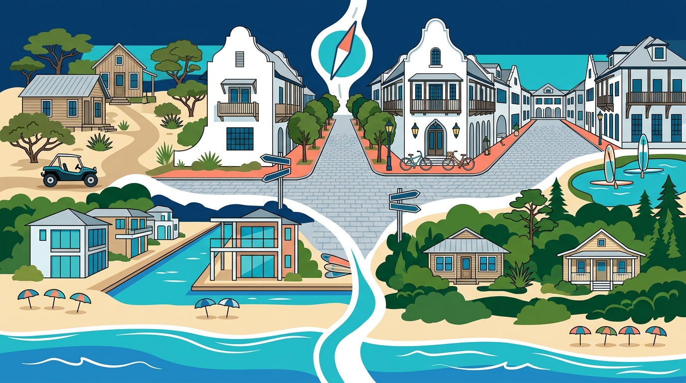 Comparing 30A Communities: Rosemary, Seagrove, Watersound & More