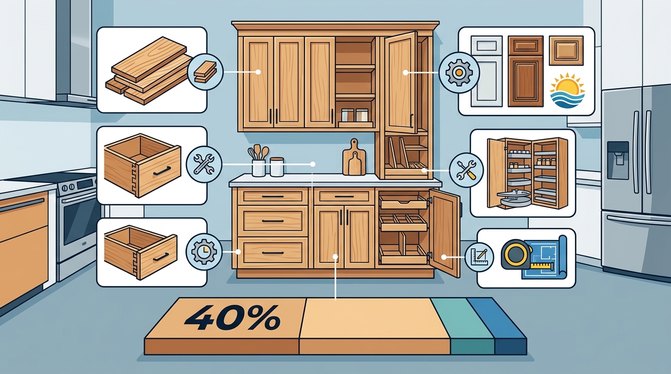 Custom Kitchen Cabinet Cost Breakdown for Tampa Bay Homeowners