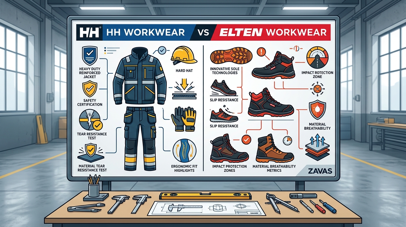 HH vs Elten Workwear: Comparing Safety Standards & Features
