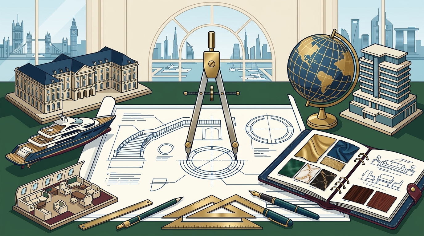 Global Luxury Design: Kenneth Bordewick's International Projects