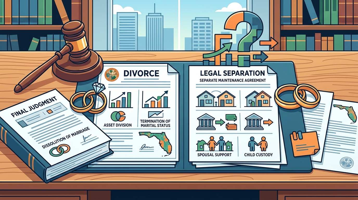 Divorce vs. Legal Separation in Florida: Key Differences