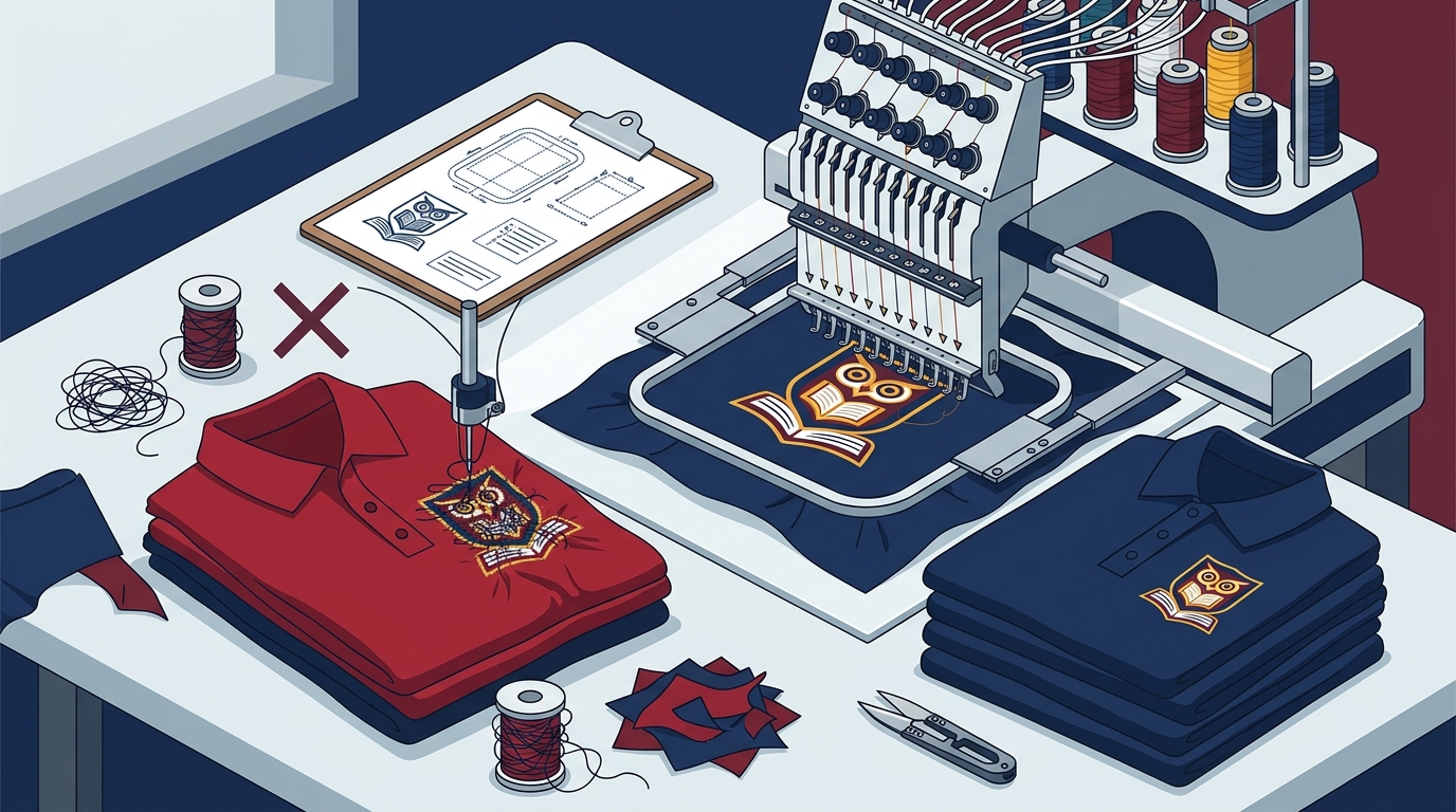 Common Embroidery Mistakes Schools Make When Ordering Custom