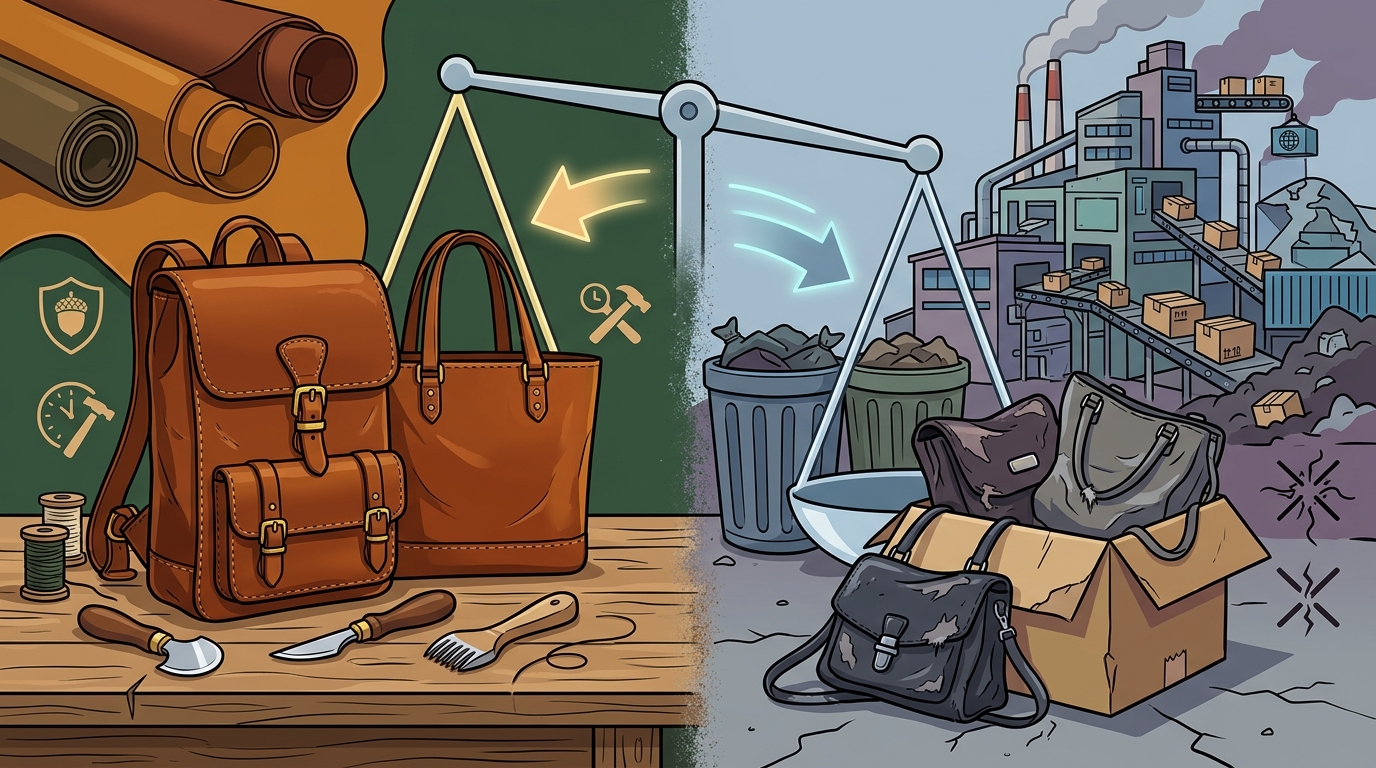 USA Heritage Craft vs Fast Fashion: Why Full-Grain Leather Wins
