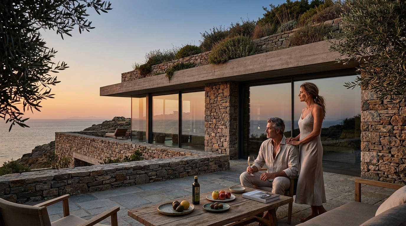 Acquiring Award-Winning Subterranean Luxury Villas in Greece