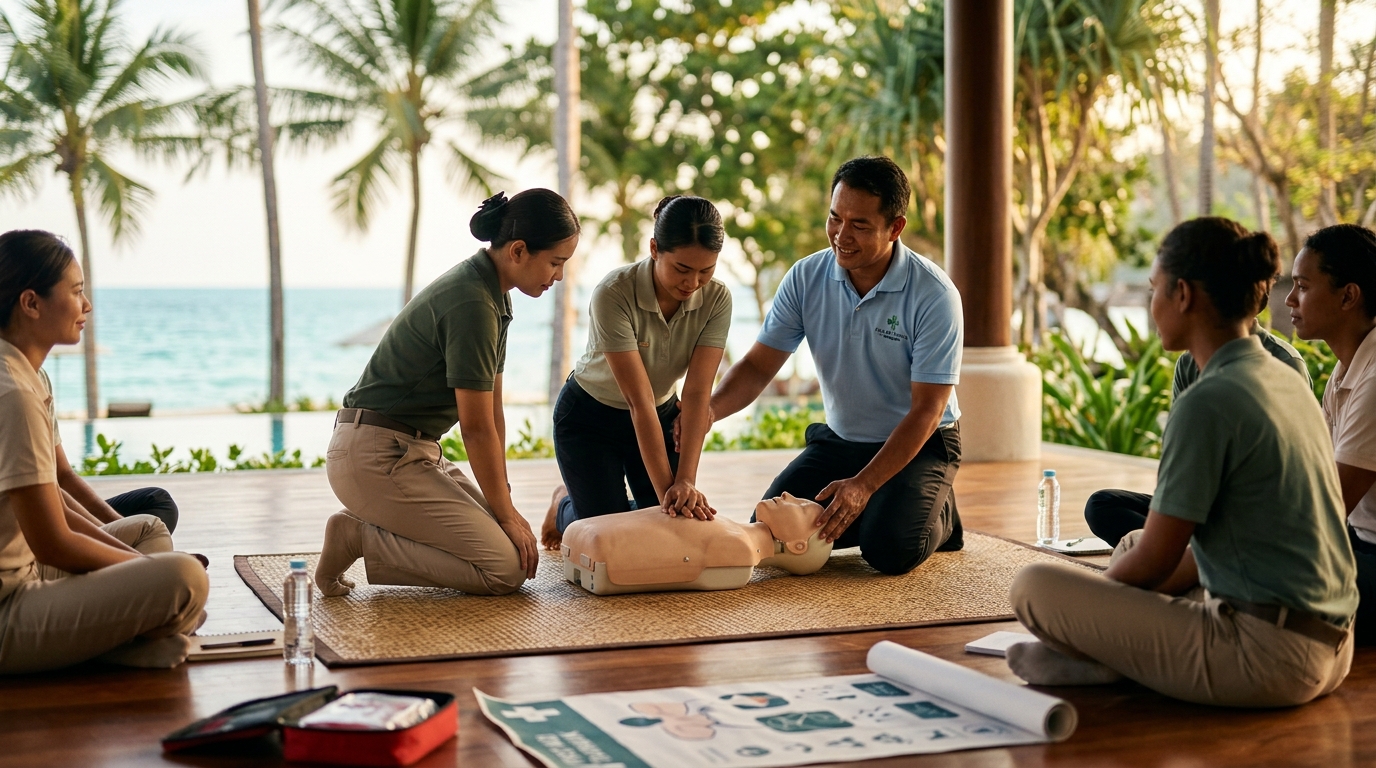 Essential First Aid & CPR Training for Resort Staff in Thailand