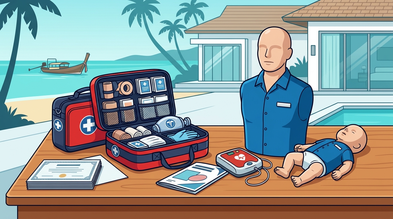 Essential First Aid & CPR Training for Resort Staff in Thailand